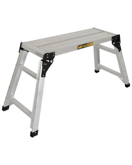 Metaltech Epwp7101Al Jobsite Series 31In Portable Work Platform Aluminum Step Stool For Adults And Portable Work Bench With