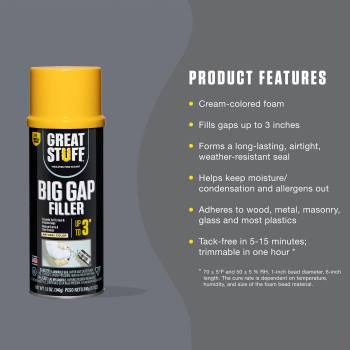 Great Stuff Big Gap Filler Insulating Foam Sealant 12 Oz Cream 8 Pack