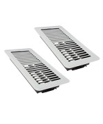 Rocky Mountain Goods 4 X 10 Floor Vents 2 Pack Heavy Duty Walkable Floor Register Premium Finish Easy Adjust Air Suppl