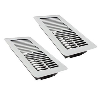 Rocky Mountain Goods 4 X 10 Floor Vents 2 Pack Heavy Duty Walkable Floor Register Premium Finish Easy Adjust Air Suppl