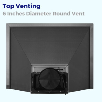 Vesta Frankfurt 30 Inches Black Wall Mount Range Hood 900 Cfm Stainless Steel Kitchen Chimney Vent With Touch Control 2 Pcs Baff