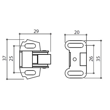 25 Pack Rok Hardware Roller Wheel Spring Cabinet Furniture Closet Door Catch Latch Holder In Zinc Finish With Screws Rokrc