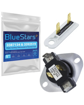 Bluestars 3387134 3392519 Dryer Cycling Thermostat Thermal Fuse By Bluestars Fit For Whirlpool Kenmore Dryers Replaces