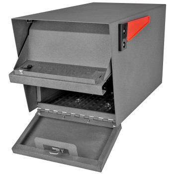 Mail Boss 7505 Mail Manager Curbside Granite Locking Security Mailbox