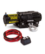 Champion Power Equipment 3500Lb Atvutv Synthetic Rope Winch Kit