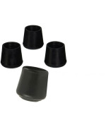 Akoak 4 Pieces Table Chair Rubber Leg Tips Caps 114 Inch Black