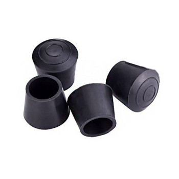 Akoak 4 Pieces Table Chair Rubber Leg Tips Caps 114 Inch Black