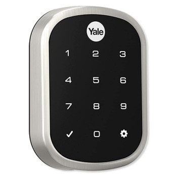 Yale Assure Lock Sl Key Free Smart Lock With Touchscreen Keypad Works With Apple Homekit And Siri Yrd256Im1619 In Satin Ni