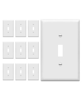 Enerlites Midsize Toggle Light Switch Wall Plate Covers Gloss Finish Single Gang 488 X 311 Unbreakable Polycarbonate T