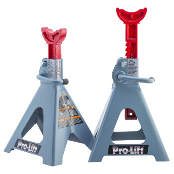 Prolift Heavy Duty 6 Ton Jack Stands Pair Double Locking Pins Handle Lock And Mobility Pin For Auto Repair Shop With Extra