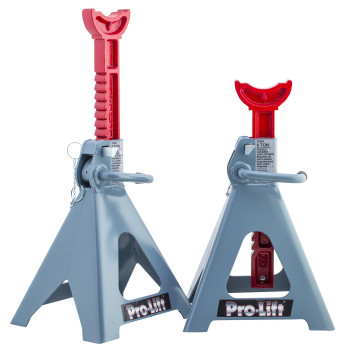 Prolift Heavy Duty 6 Ton Jack Stands Pair Double Locking Pins Handle Lock And Mobility Pin For Auto Repair Shop With Extra