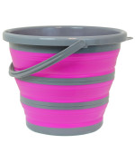 Deluxe Foldable Silicone Collapsible 265 Gallon Bucket Pink