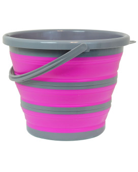 Deluxe Foldable Silicone Collapsible 265 Gallon Bucket Pink