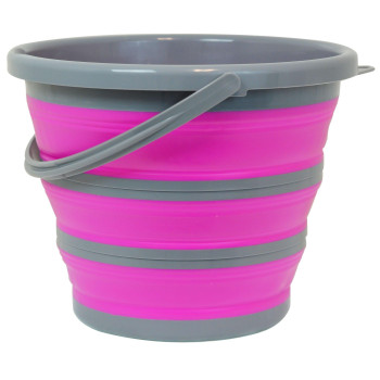 Deluxe Foldable Silicone Collapsible 265 Gallon Bucket Pink