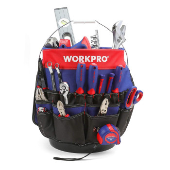 Workpro Bucket Tool Organizer With 51 Pockets Fits To 355 Gallon Bucket Tools Excluded