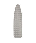 Household Essentials 80098 Ironing Board Cover 100 Cotton Gray Trellis