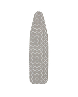 Household Essentials 80098 Ironing Board Cover 100 Cotton Gray Trellis