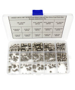 Hvazi 440 To 3816 Stainless Steel Internal Hex Drive Cuppoint Set Screws Assortment Kit