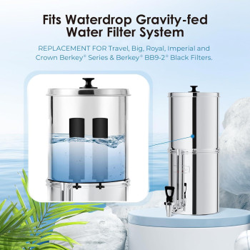 Waterdrop Nsfansi 42372 Certified Water Filter Replacement For Berkey Bb92 Black Filters Berkey Gravity Water Filter System