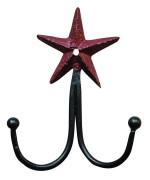 Cwi Gifts 5 X 35 Cast Iron Star Double Hook