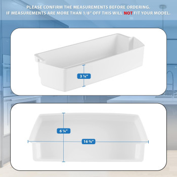 Upgraded Lifetime Appliance 2 Set 2187172 Door Shelf Bin Compatible With Whirlpool Refrigerator