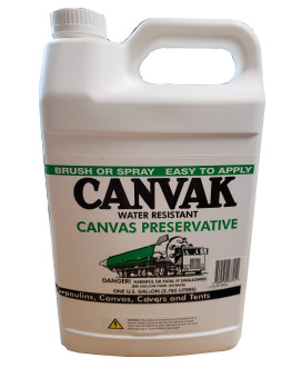 Tarp Nation 1 Gallon Canvak Industrial Quality Water Resistant Canvas Preservative Liquid Wax For Tarps Tents And Shelters Cl