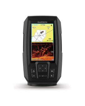 Garmin Striker 4Cv With Transducer 4 Gps Fishfinder With Chirp Traditional And Clearvu Scanning Sonar Transducer And Built In