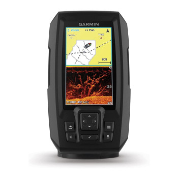 Garmin Striker 4Cv With Transducer 4 Gps Fishfinder With Chirp Traditional And Clearvu Scanning Sonar Transducer And Built In