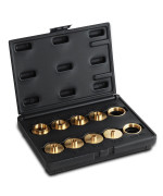 Dct Brass Router Template Guides Bushing 10Piece Set Black Carrying Case Portercable Guide Bushings 516 To 1In