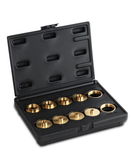 Dct Brass Router Template Guides Bushing 10Piece Set Black Carrying Case Portercable Guide Bushings 516 To 1In