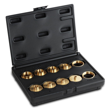 Dct Brass Router Template Guides Bushing 10Piece Set Black Carrying Case Portercable Guide Bushings 516 To 1In