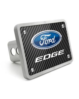 Ipick Image Made For Ford Edge Black Carbon Fiber Texture Plate Billet Aluminum 2 Inch Tow Hitch Cover