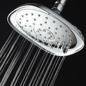 Aquadance Pressure 3Function Giant 73Inch Designer Rain Shower Head Whigh Pulsating Massage Whisperquiettm Technology M