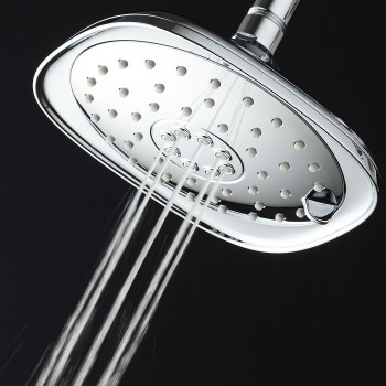 Aquadance Pressure 3Function Giant 73Inch Designer Rain Shower Head Whigh Pulsating Massage Whisperquiettm Technology M