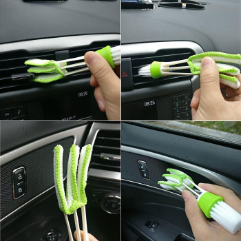 Nurkul 11 Pieces Auto Detailing Brush Set For Cleaning Interior Exterior Leather Including 6 Pcs Car Detailing Brushes 3 Pcs