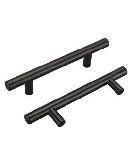 Homdiy 96Mm Cabinet Handles Black Hd201Bk Matte Black Drawer Pulls 25 Pack Cabinet Hardware Vintage Cabinet Pulls Cabinet Door