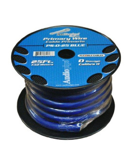 Audiopipe PS025BL Primary Wire 0 Gauge 25ft Blue