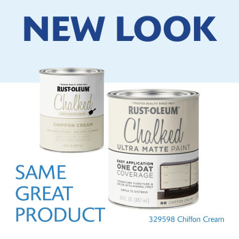 Rustoleum 329598 Ultra Matte Interior Chalked Paint 30 Oz Chiffon Cream 30 Fl Oz