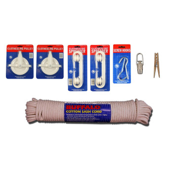 Tw Evans Cordage Co Ck1 100 Foot Premium Clothesline Kit