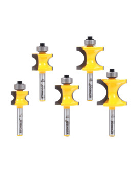 Yonico 13515Q 5 Bit Bullnose Router Bit 14Inch Shank