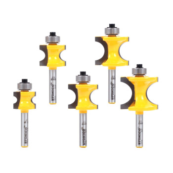 Yonico 13515Q 5 Bit Bullnose Router Bit 14Inch Shank