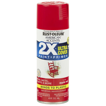 Rustoleum 327875 American Accents Spray Paint Gloss Apple Red