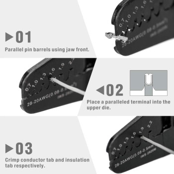 Icrimp Mini Micro Open Barrel Crimping Tools Works On Awg2820 Jam Molex Tyco Jst Terminals And Connectors Used For Fpv Dron