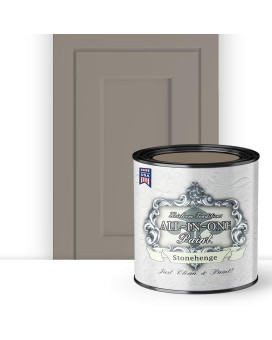 Allinone Paint Stonehenge Midtone Greige 32 Fl Oz Quart Durable Cabinet And Furniture Paint Built In Primer And Top Coa