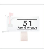 Personalized Vinyl Mailbox Decals Letters Custom Street Address Stickers Set Of 2 Basic