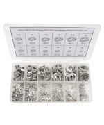 Hvazi 478Pcs 304 Stainless Steel Split Lock Washers Assortment Kit4 To 58