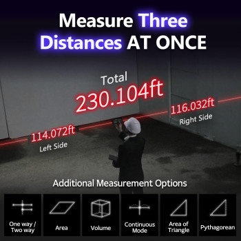 The First Bilateral Laser Measurement Tool Magpie Vh80 262Ft80M Dual Laser Distance Meter With Bluetooth App Connection La