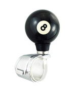 Abfer Power Handle Spinner 8 Ball Suicide Knob Driving Assist For Most Cars Trucks Tractors Boats Steering Wheels Black