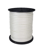 14 Inch Wire Center Polyester Flagpole Rope 100 Foot Spool Industrial Grade High Uv And Abrasion Resistance Tamper Resi