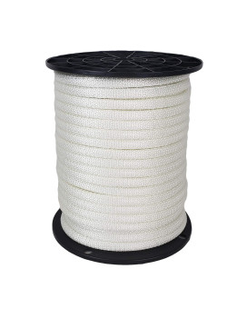 14 Inch Wire Center Polyester Flagpole Rope 100 Foot Spool Industrial Grade High Uv And Abrasion Resistance Tamper Resi